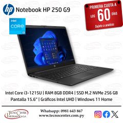 Notebook HP 250 G9 Intel Core i3